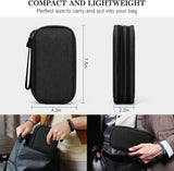 Load image into Gallery viewer, FYY Travel Cable Organizer Pouch Electronic Accessories Carry Case Portable Waterproof Double Layers All-in-One Storage Bag for Cord, Charger, Phone, Earphone Black