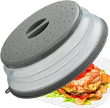Load image into Gallery viewer, Microwave Splatter Cover Vented for Food, Splatter Guard &amp; Colander Kitchen Gadget for Fruit Vegetables Microwave Plate Cover with Hook Hole,Dishwasher-Safe,BPA-Free Silicone &amp; Plastic (1 Pack)