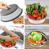 Load image into Gallery viewer, Microwave Splatter Cover Vented for Food, Splatter Guard &amp; Colander Kitchen Gadget for Fruit Vegetables Microwave Plate Cover with Hook Hole,Dishwasher-Safe,BPA-Free Silicone &amp; Plastic (1 Pack)