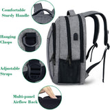 Load image into Gallery viewer, MATEIN Travel Laptop Backpack, Business Anti Theft Slim Sturdy Laptops Backpack with USB Charging Port, Water Resistant College School Computer Bag Gift for Men &amp; Women Fits 15.6 Inch Notebook, Grey