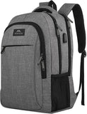 Load image into Gallery viewer, MATEIN Travel Laptop Backpack, Business Anti Theft Slim Sturdy Laptops Backpack with USB Charging Port, Water Resistant College School Computer Bag Gift for Men &amp; Women Fits 15.6 Inch Notebook, Grey
