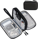 Load image into Gallery viewer, FYY Travel Cable Organizer Pouch Electronic Accessories Carry Case Portable Waterproof Double Layers All-in-One Storage Bag for Cord, Charger, Phone, Earphone Black